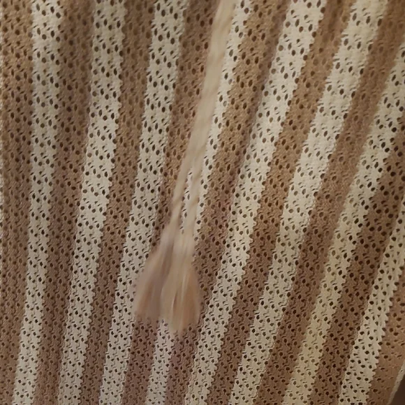 Cato Cream and Tan V-Neck Sweater - Picture 5 of 7